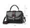 Pink Elegant Women's PU Leather Top Handle Satchel - Versatile Crossbody Bag with Classic Clasp & Braided Detail