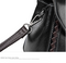Brown Elegant Women's PU Leather Top Handle Satchel - Versatile Crossbody Bag with Classic Clasp & Braided Detail