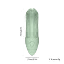 4 Pcs Green Soft Silicone Pet Finger Toothbrush - Gentle Dental Care for Dogs & Cats, Tartar & Plaque Remover