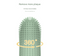 4 Pcs Green Soft Silicone Pet Finger Toothbrush - Gentle Dental Care for Dogs & Cats, Tartar & Plaque Remover