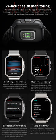 Black TPU Strap 2-in-1 Smartwatch with Built-in Earbuds - 2.01