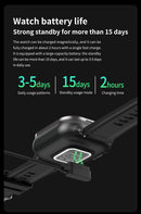 Beige TPU Strap 2-in-1 Smartwatch with Built-in Earbuds - 2.01 HD Touchscreen