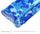 2 Sets Blue Camouflage Cooling UV Protection Set - 2 Skull Cap, 2 Neck Gaiter & 4 Arm Sleeves for Outdoor Sports