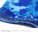 2 Sets Blue Camouflage Cooling UV Protection Set - 2 Skull Cap, 2 Neck Gaiter & 4 Arm Sleeves for Outdoor Sports