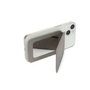 Black Chic MagSafe Wallet with Mirror & Stand - PU Leather Card Holder for iPhone 12-16 Series