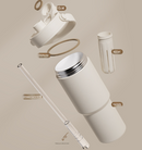 Beige - Baby 3 30oz Ceramic-Lined Insulated Tumbler with Handle, 735ml Stainless Steel Travel Mug