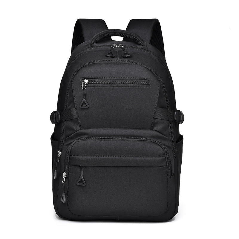 Black Trendy Korean-Style Large-Capacity Backpack for Women - 14" Laptop Travel Bag