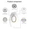 Advanced IPL 881 Laser Hair Removal Device - Sleek Home Use Electric Depilator for Women