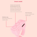 2-Piece Pink Bluetooth Video Controller - 3-Button Remote for TikTok and Page Scrolling