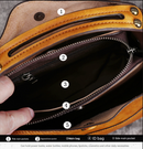 Vintage Yellow Leather Handbag - Elegant Multi-Functional Design