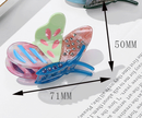 All Style Stylish 3-Piece Butterfly Acetate Hair Clip Set