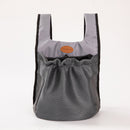 S Grey Hands-Free Pet Carrier Backpack for Small Dogs & Cats - Breathable Chest Pack for Outdoor Travel & Hiking