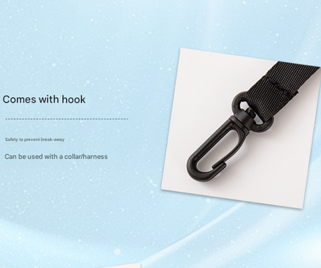 L Blue Hands-Free Pet Carrier Backpack for Small Dogs & Cats - Breathable Chest Pack for Outdoor Travel & Hiking