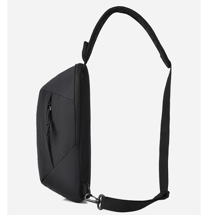 Beige Minimalist Anti-Theft Sling Bag for Men & Women - Water-Resistant Crossbody Chest Pack, Fits 9.7-inch Tablet