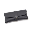Grey Chic & Sleek PU Leather Soft Eyeglass Case - Protective Pouch for Sunglasses & Reading Glasses