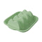 Green Silicone Taco Holder Tray - Creative Non-Slip Corn Taco Serving Rack with 4 Compartments