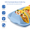 Light Blue Silicone Taco Holder Tray - Creative Non-Slip Corn Taco Serving Rack with 4 Compartments