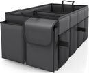 Black Car Trunk Storage Box - Foldable Organizer