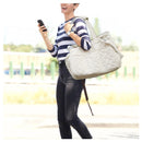 Grey Fashionable Pet Carrier Bag - Stylish Handbag for Cats and Small Dogs