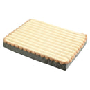 2-Piece Beige Sponge large pet bed - plush dog mat, detachable, washable, anti-slip base(50*40*8cm)