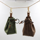 2-PCS Aqua Clip-On Canvas Dog Treat Pouch - Portable Drawstring Bag for Training & Walks