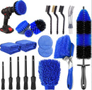 20-Piece set Ultimate Car Detailing Kit - Drill Brush & Polishing Pad Set for Car Interior, Wheels, and Exterior Cleaning