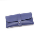 3-Piece Blue Chic & Sleek PU Leather Soft Eyeglass Case - Protective Pouch for Sunglasses & Reading Glasses