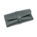 3-Piece Green Chic & Sleek PU Leather Soft Eyeglass Case - Protective Pouch for Sunglasses & Reading Glasses