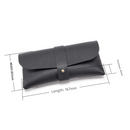 3-Piece Green Chic & Sleek PU Leather Soft Eyeglass Case - Protective Pouch for Sunglasses & Reading Glasses