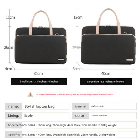 Beige Chic Padded Laptop Bag for 15.6-Inch Notebooks - Versatile Shoulder Briefcase with Trolley Strap