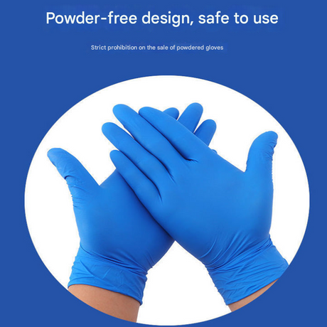 100 Pairs Black Premium Disposable Nitrile Gloves - Powder-Free & Extra Durable for Multi-Purpose Use(M)