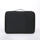 Black 360° Protective Laptop & Tablet Sleeve with Accessory Organizer - Water-Repellent Carrying Case