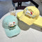 Adorable Cartoon Cat & Stars Baseball Cap - 100% Cotton, Adjustable Fit, Sun Protection(blue)