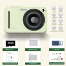 48MP Digital Camera with 16x Zoom & AF Autofocus - Full HD Vlogging Camera for Beginners & Kids(Green)