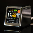 2pc Mini Smart Wi-Fi Weather Station Clock - Desktop Digital Clock with HD IPS Screen, Customizable GIF Display & 3-Day Forecast(Silver)