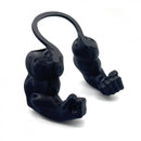 2pc Hilarious Muscle Arm Pet Costume Prop - Funny Novelty Arms for Cats & Small Dogs(black)