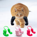 2pc Hilarious Muscle Arm Pet Costume Prop - Funny Novelty Arms for Cats & Small Dogs(black)