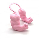 2pc Hilarious Muscle Arm Pet Costume Prop - Funny Novelty Arms for Cats & Small Dogs(pink)
