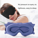 3pc 6D Contoured Zero-Pressure Sleep Mask - 360 Light Blocking Eye Mask with Adjustable Strap(Pink)