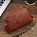3 Pcs Brown Elegant Faux Leather Coin Purse - Mini Zipper Pouch & Compact Card Holder Wallet