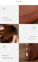 3 Pcs ( 1 Brown+ 1 Grey + 1 Beige) Elegant Faux Leather Coin Purse - Mini Zipper Pouch & Compact Card Holder Wallet