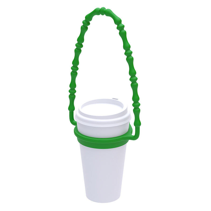 2 Pcs Green Frog Adorable Animal Silicone Cup Carrier - Portable Reusable Handle for Water Cup(cup not included)