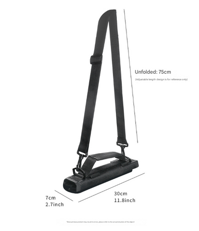 Black Compact Golf Club Carrier - Lightweight Sunday Practice Bag for Driving Range