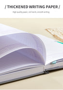 Black A5 PU Leather Agenda for Productivity & Time Management-Undated Daily & Hourly Planner Pro