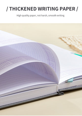 Black A5 PU Leather Agenda for Productivity & Time Management-Undated Daily & Hourly Planner Pro