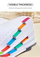 Black A5 PU Leather Agenda for Productivity & Time Management-Undated Daily & Hourly Planner Pro