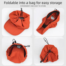 Beige Foldable Packable Visor Cap for Women, Quick Dry Outdoor Running Sport Sun Protection Hat