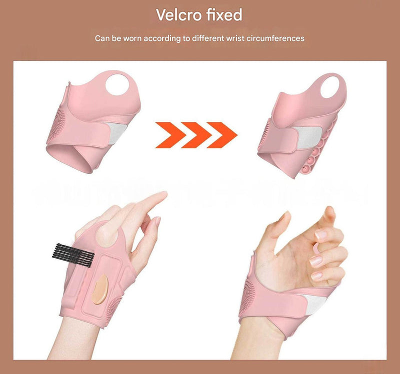 2pc Multi-Functional Silicone Makeup Artist Wristband - Wearable Palette, Brush Holder & Cleaner(pink)