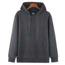 3XL Black Men's Classic Fleece Pullover Hoodie - Warm & Cozy Winter Essential