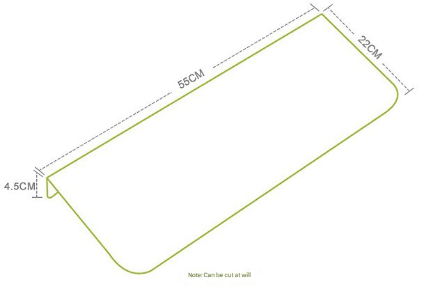 3-Pack Green Non-Slip Luminous Stair Treads - Self-Adhesive Pet Paw Print Stair Mats 55x22x4.5cm